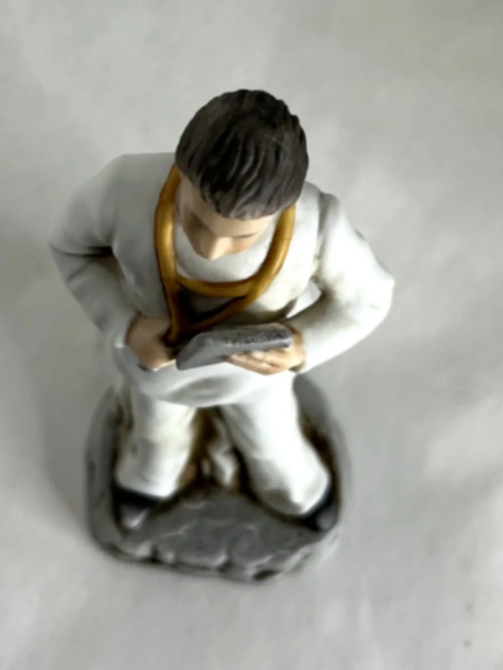 Vintage RARE AYERST Promotional Figurine Medical Physician Holding Chart